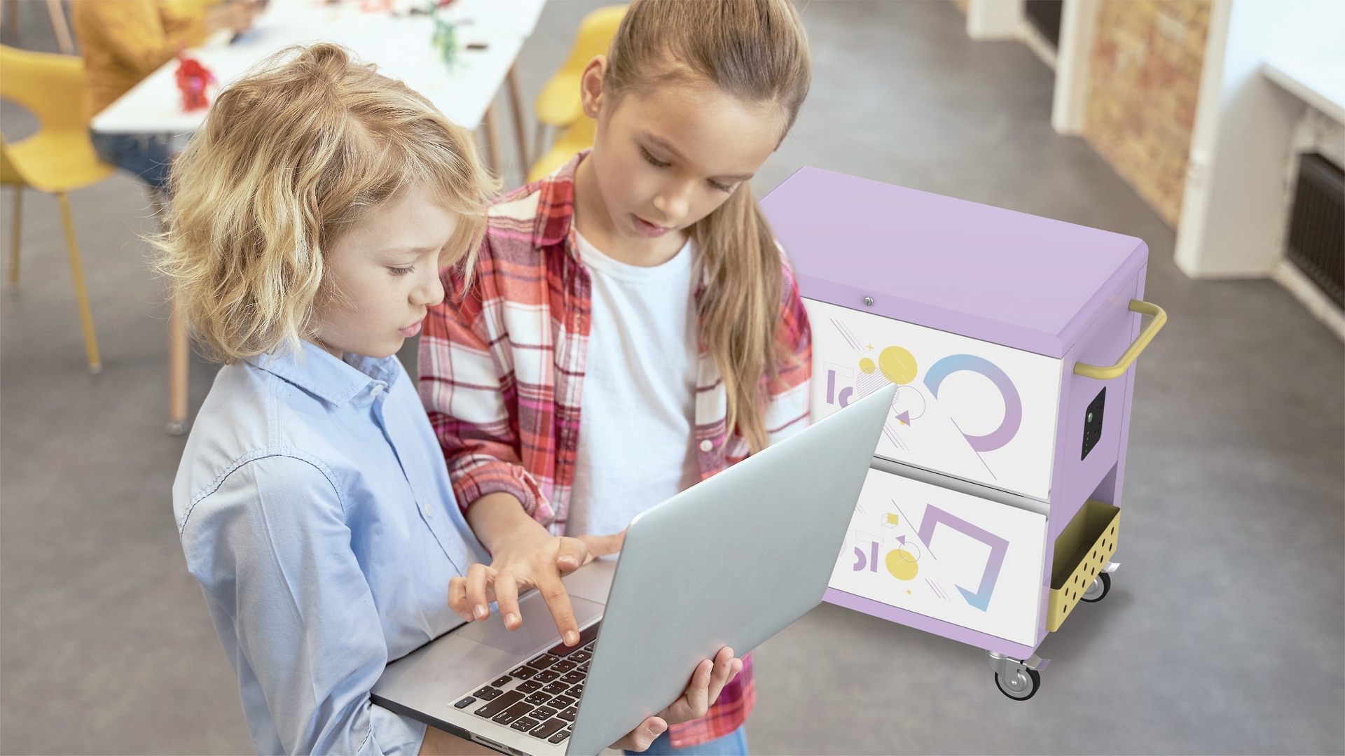 Charging Storage Cart & Cabinet